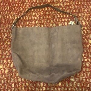 Old Navy suede saddle bag purse.  Taupe color. NWT.